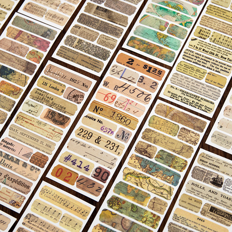 

18pcs Vintage Newspaper Stickers DIY Scrapbooking supplies Art Collage Photo Album Stationery Decor Junk Journal Label Stickers