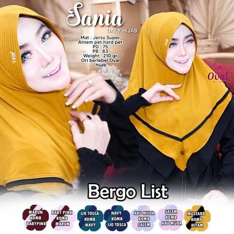SANIA SPORTY HIJAB ORIGINAL BY OVAL HIJAB