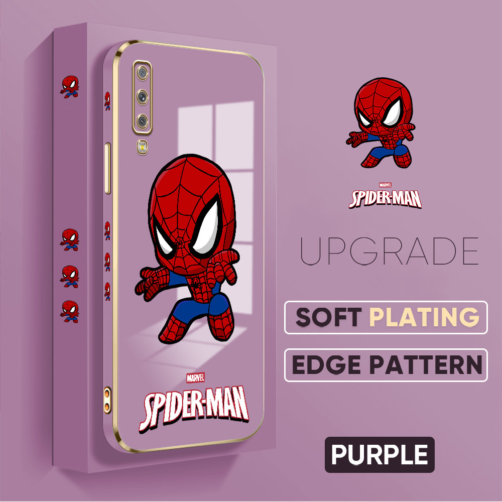 Casing Hp Untuk Compitable With Samsung A7 2018 A750 Lokal Stock Lanyard Gratis Phone Case Softcase 