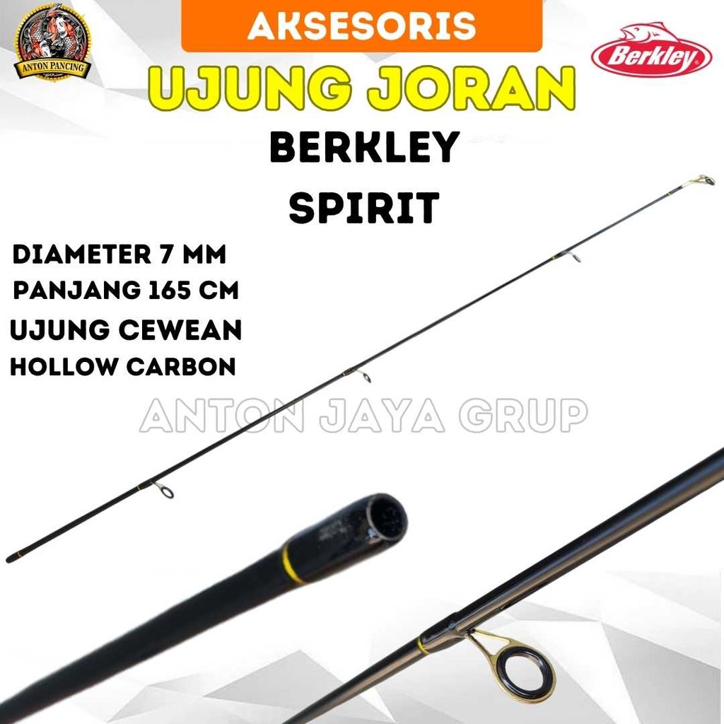 Ujung Joran Berkley Spirit Panjang 165 Cm Carbon Hollow