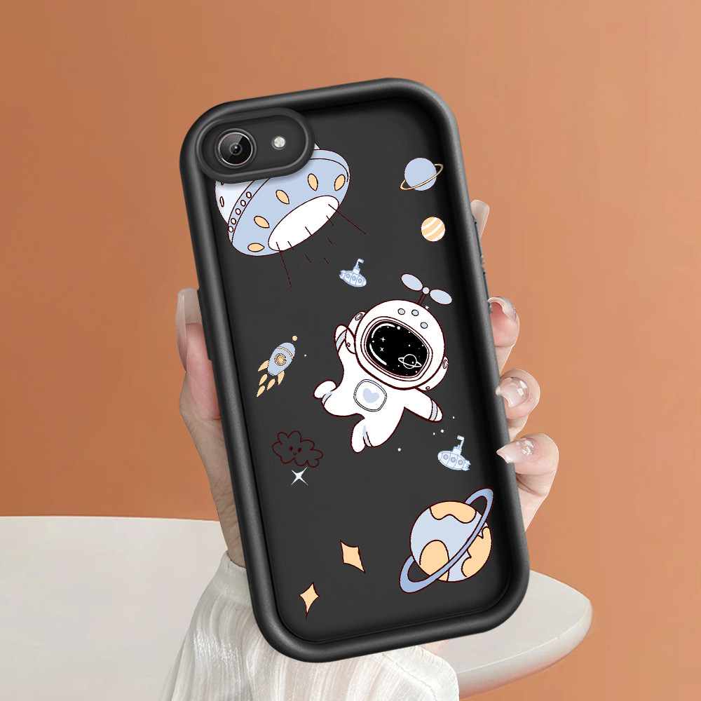 Casing Hp Untuk Vivo Y66 Y65 Soft Silicone Cute Astronaut Planet Rocket Cartoon Pattern Phone Case S
