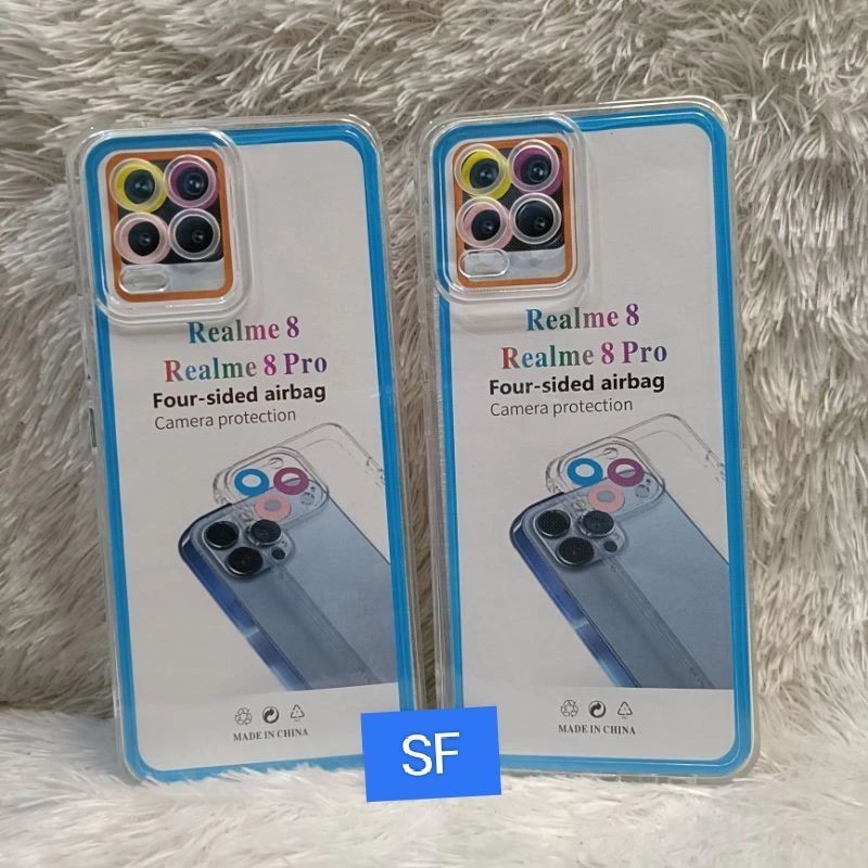 Softcase Clear REALME 8/8 PRO Casing Silikon TPU Bening transparan Pelindung Belakang Hp Bahan Tebal