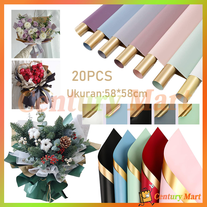 

Flower Wrapping Cellophane 2 Warna Gold Solid Waterproof /gold[per lembar] dua warna/kertas flower wrapping/ buket bunga hand bouquetKertas Bunga Cellophane Dua Warna Gold Flower