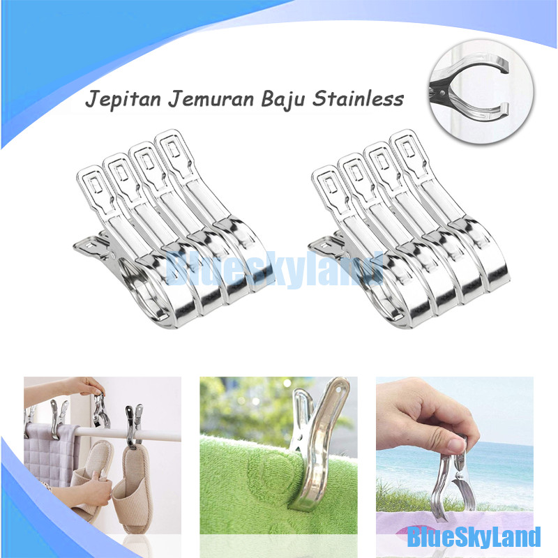 Jepit Sprei Stainless Klip Penjepit Jemuran Pakaian Jepitan Stainless