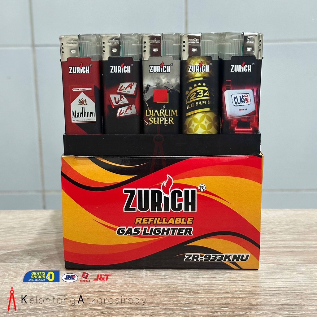 Korek Bara Lampu Senter Jumbo Anti Angin (50Pcs) Zurich/M2000