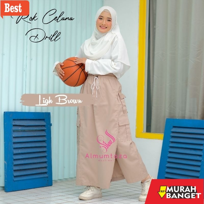 celana kulot wanita terbaru Rok celana drill| rok celana katun drill | rok celana outdoor | rok cela