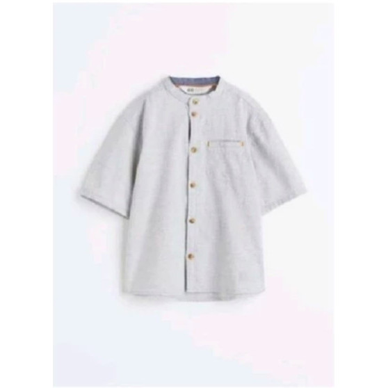 BAJU KEMEJA HNM SIMPLY BASIC GREY ANAK LAKI LAKI HM
