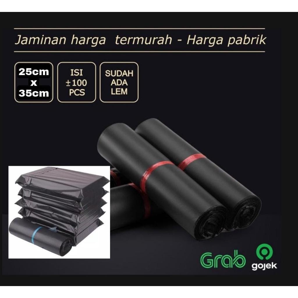 

Plastik Polymailer Hitam 25cm X 35cm | Plastik Packing 25X35