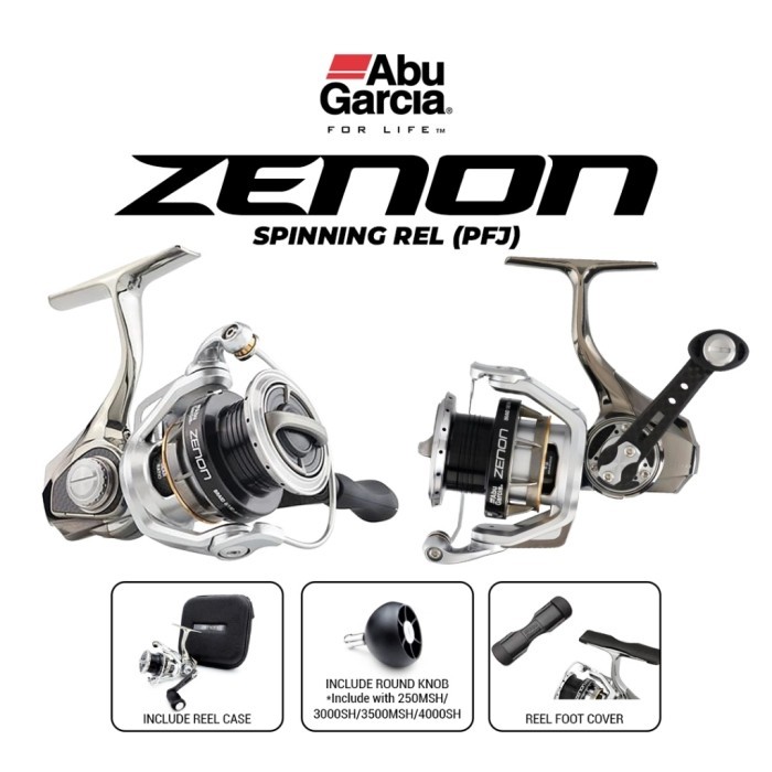 Reel ABU GARCIA ZENON 1000S, 2000S, 3000MSH, Bearing 11| Super ringan