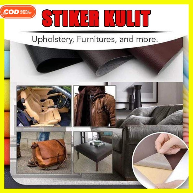 【Persediaan】60*140cm sticker kulit sofa meteran kursi kulit sticker sofa perekat stiker kursi sofa l