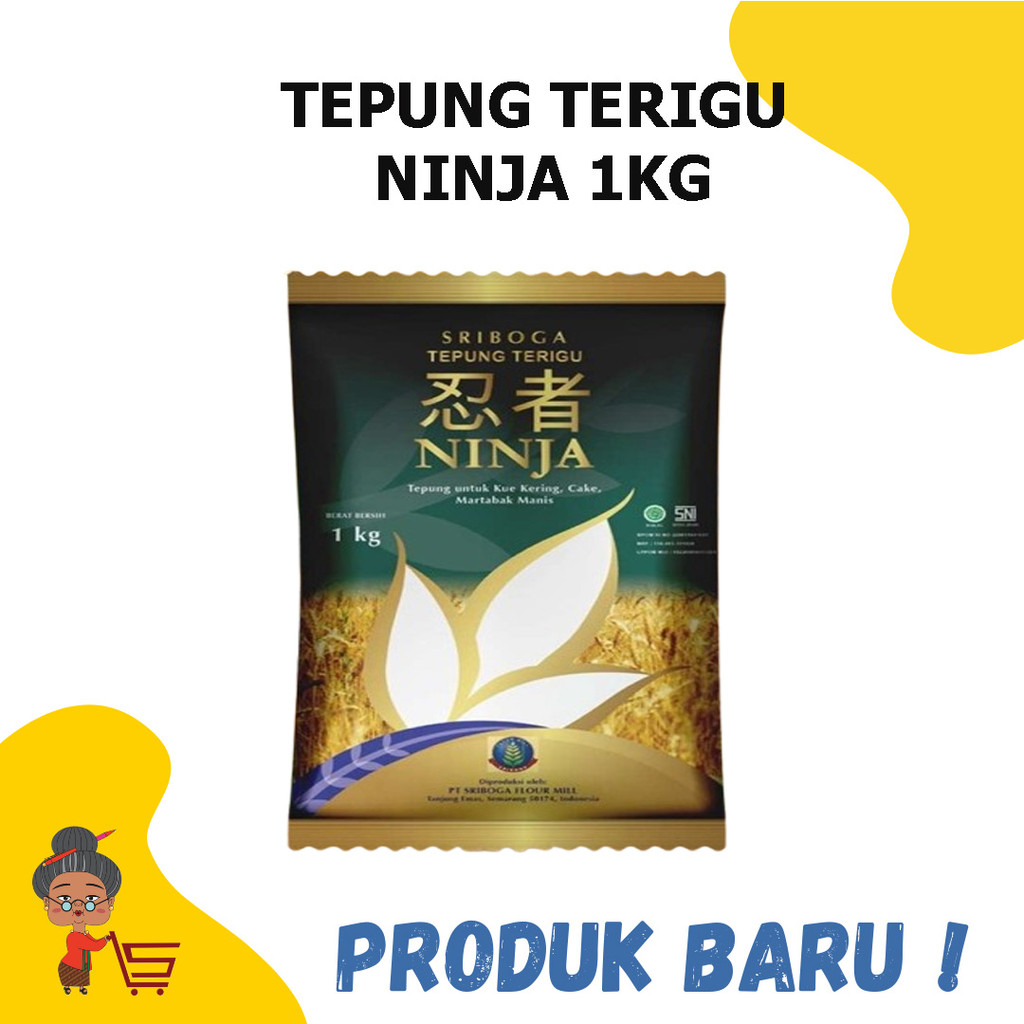 

TEPUNG TERIGU NINJA 1KG / TEPUNG TERIGU NINJA / TEPUNG TERIGU