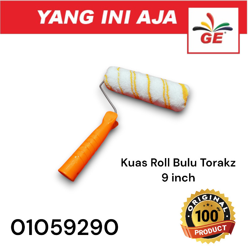 

Kuas Roll Besar Bulu Torakz 9” + Gagang / Kwas Koas Rolan Gagang 9 Inci - 01059290