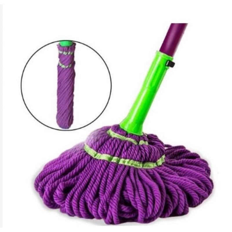 Alat pel lantai tongkat lipat flat mop twist mop simple berkualitas (BUTAMI FASHION)
