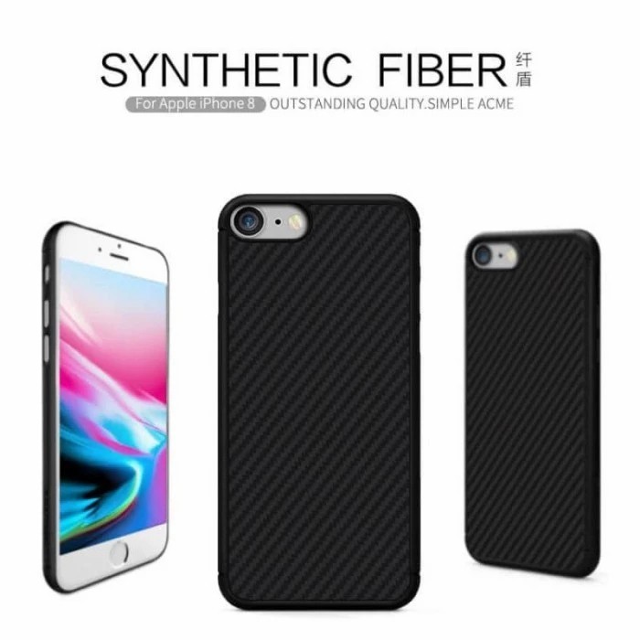 CASE IPHONE SE 2020 // SE2 2022 SLIM FIT CASE CARBON FIBER ANTI PANAS