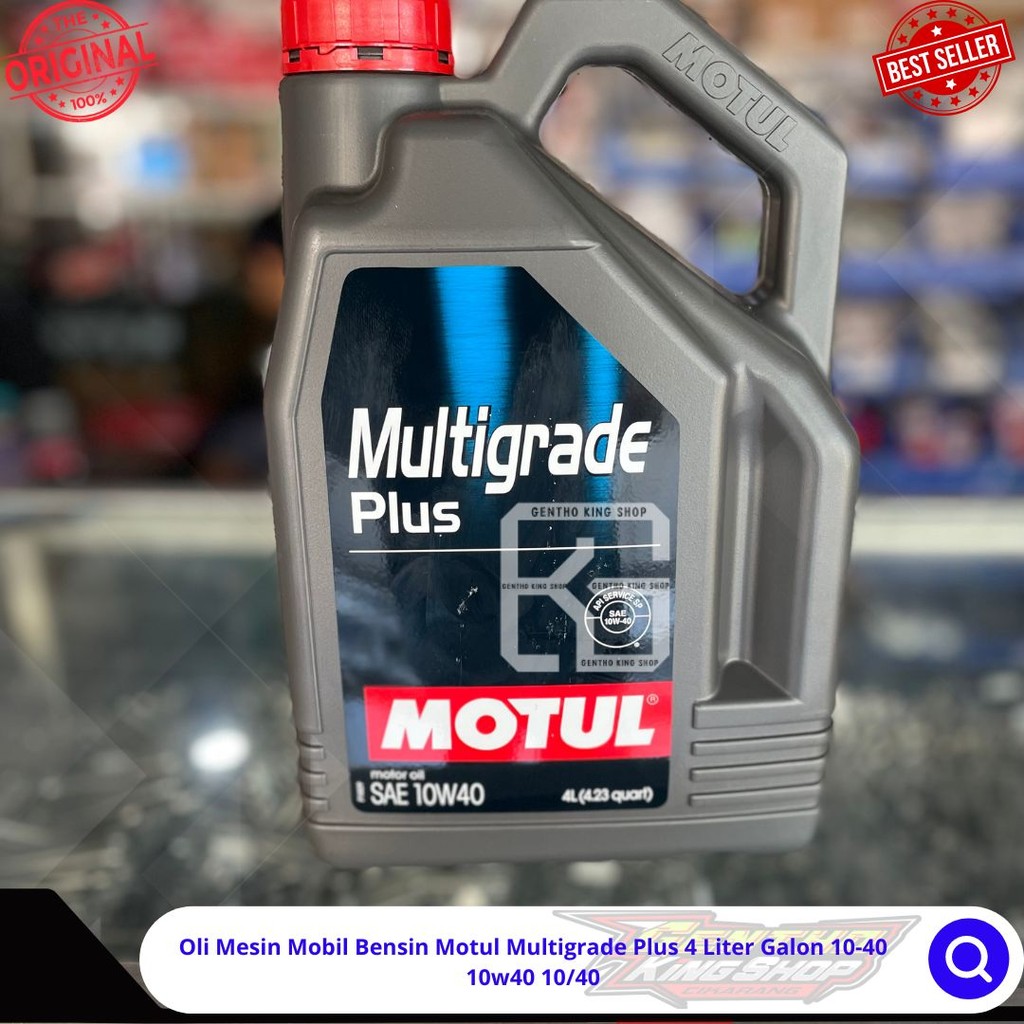 Oli Mesin Mobil Bensin Motul Multigrade Plus 4 Liter Galon 10-40 10w40 10/40 ORIGINAL