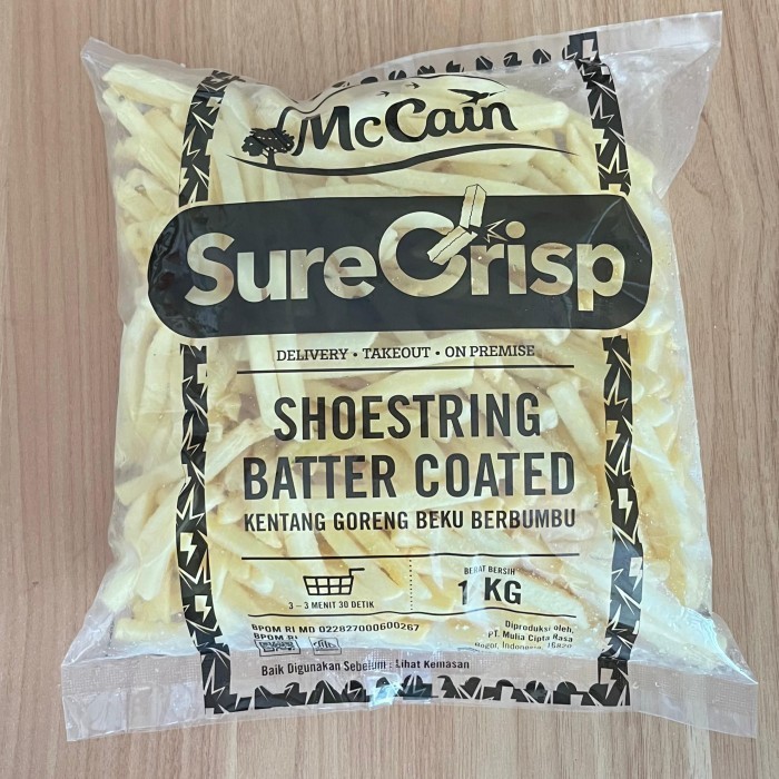 

MC CAIN FRENCH FRIES BATTER COATED ( pack 1kg )