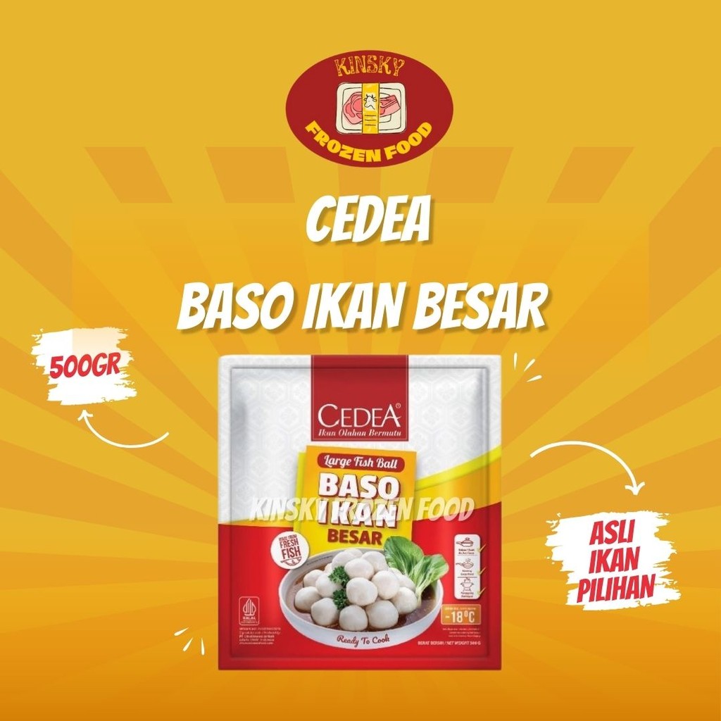 

CEDEA BASO IKAN BESAR 500GR / CEDEA BAKSO IKAN BESAR 500 GR