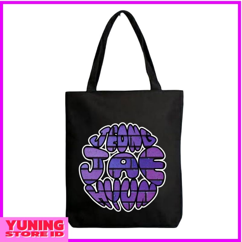 YSID Totebag Nct Jaehyun Purple Block Texture Bulat