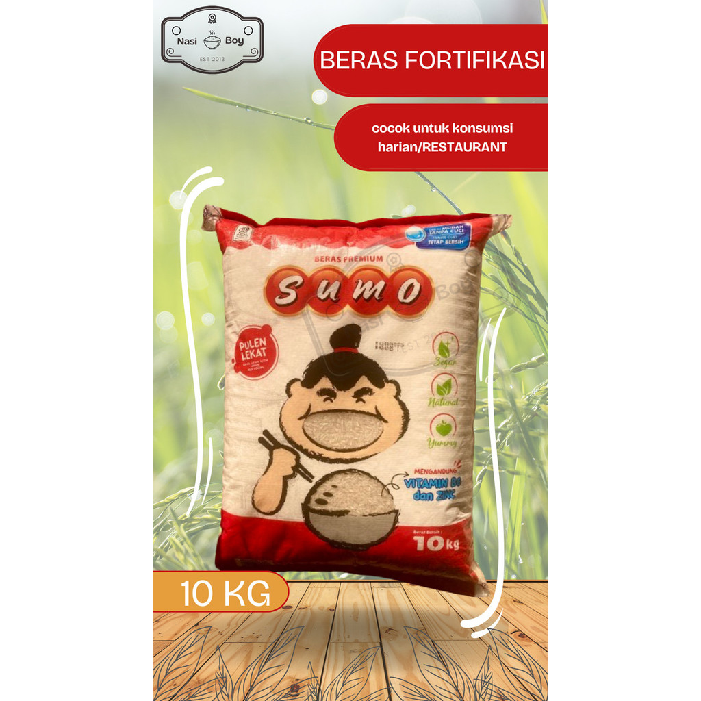 

Beras SUMO Merah Fortifikasi 10 KG/ PULEN LEKAT / BERGIZI / BERAS