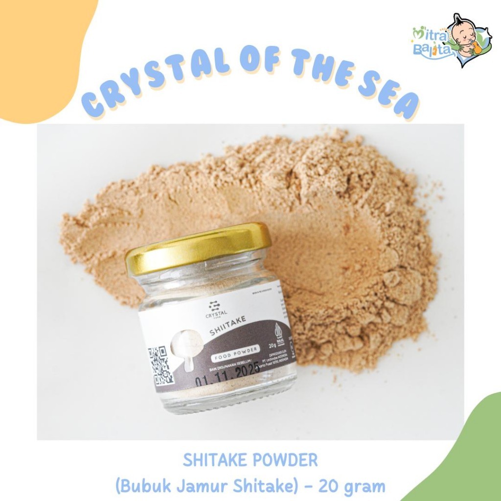 

Crystal Farm | Shiitake Food Powder (20gr) / Mushroom Powder / Bubuk Kaldu Jamur Shiitake MPASI