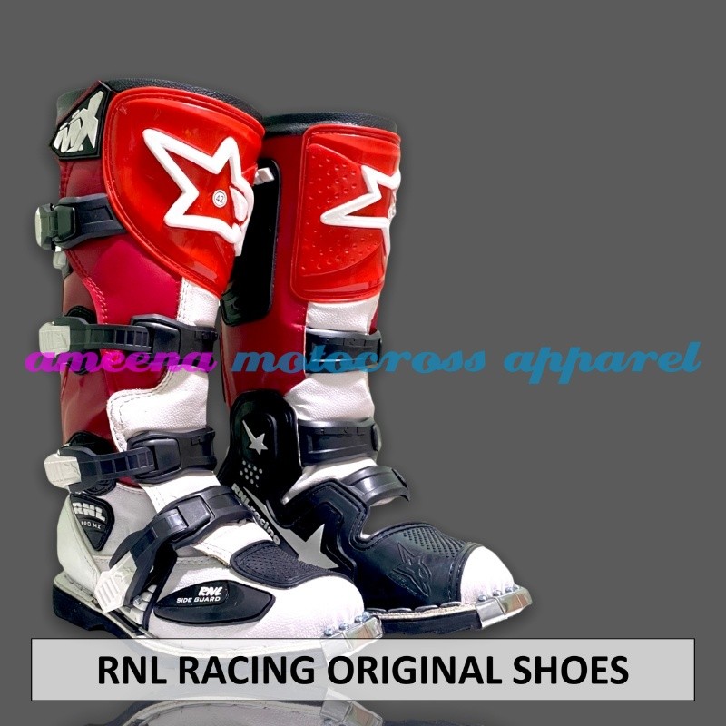 Sepatu RNL Racing - Sepatu Trail RNL - Sepatu Motocross RNL - Sepatu Trabas RNL Gesper 4 - Sepatu RN
