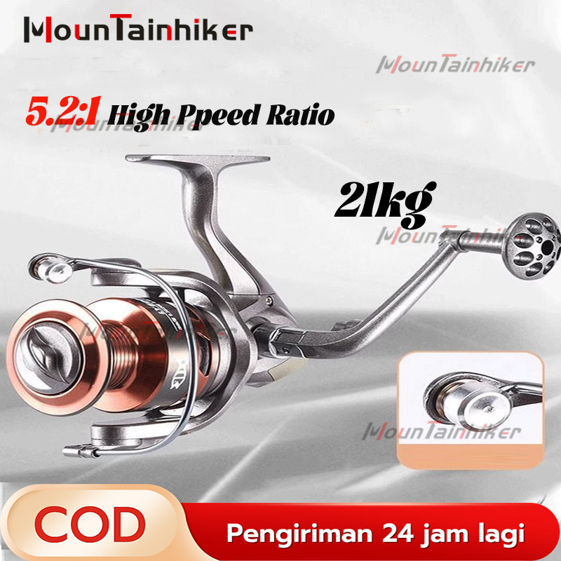 【COD】Reel Pancing Metal LY1000 - 6000 21 Kg Reel Pancing Tarikan Full Besi Murah Kuat Reel/Air Laut 