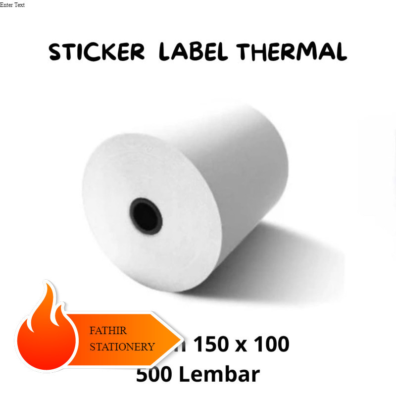 

Kertas Sticker Thermal Label Barcode 500 pcs 100x150 / 10x15 cm Stiker