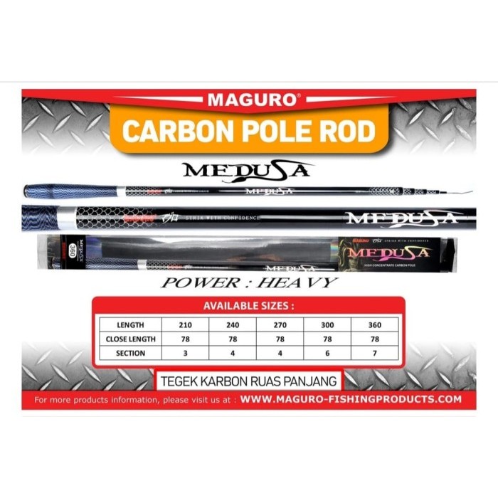 POLE / TEGEK MAGURO MEDUSA (POWER HEAVY For GALATAMA LELE) - 360cm