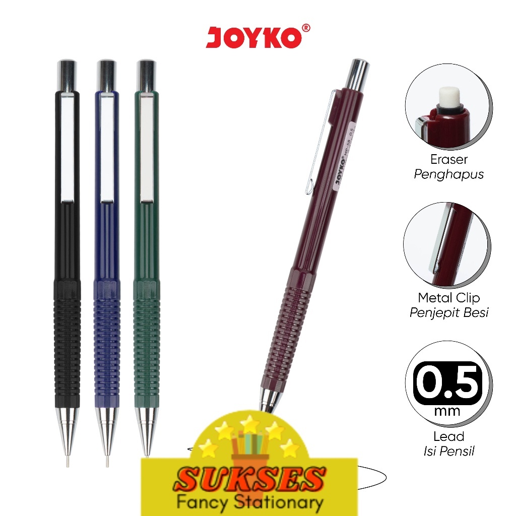 

Mechanical Pencil Pensil Mekanik Joyko MP-58 0.5 mm