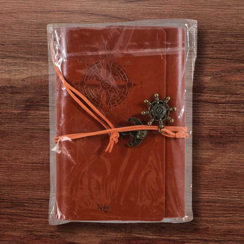 

prima Toddi Buku Catatan Binder Kulit Notebook Retro Pirate Compass ZB045 shopee