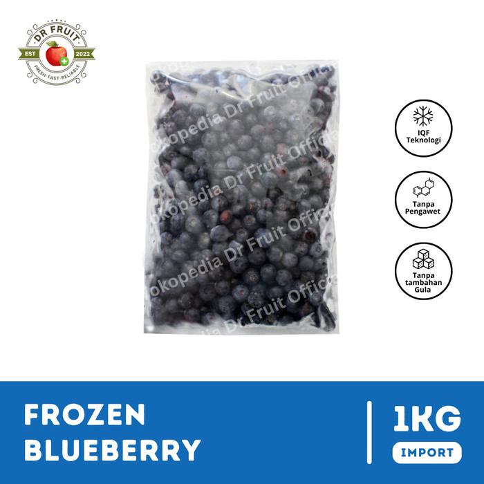 

Buah Blueberry Beku | Frozen Blueberry (IQF) | 1 KG