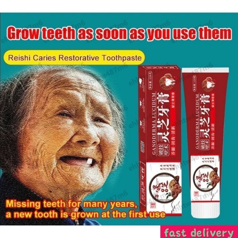 Promo Ganoderma Lucidum Penumbuh Gigi Perbaikan gigi Berlubang GANODERMA LUCIDUM Pasta Gigi