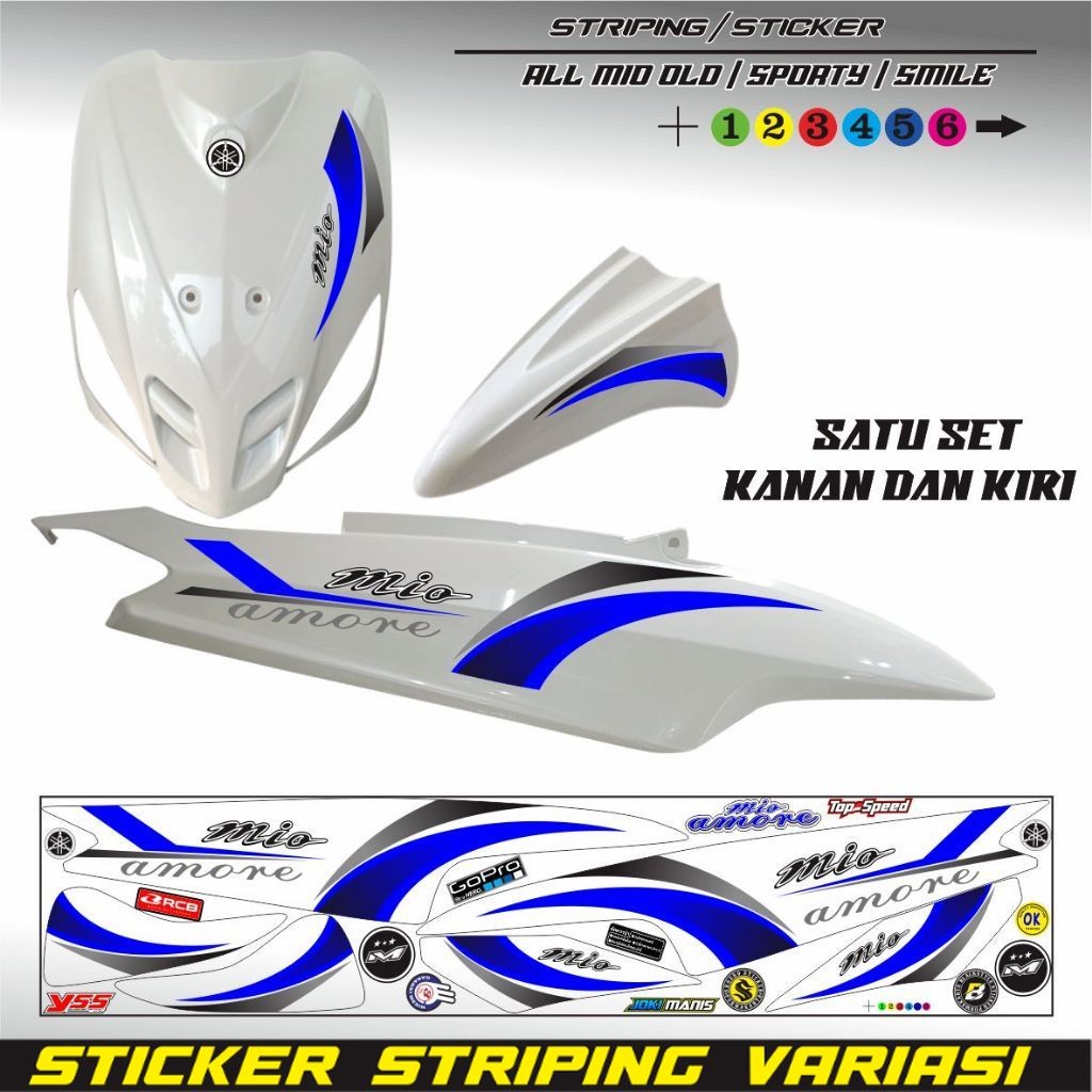 cod / STIKER MIO RACING OLD / STIKER MIO SMILE MIO SPORTY VARIASI STRIPING
