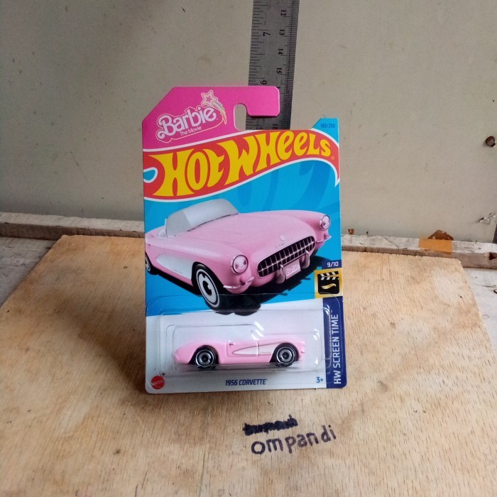 hot wheels HW barbie corvette pink