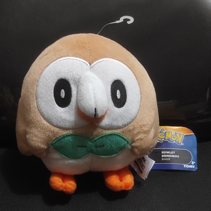 Boneka Plushie Pokemon Rowlet Original Tomy