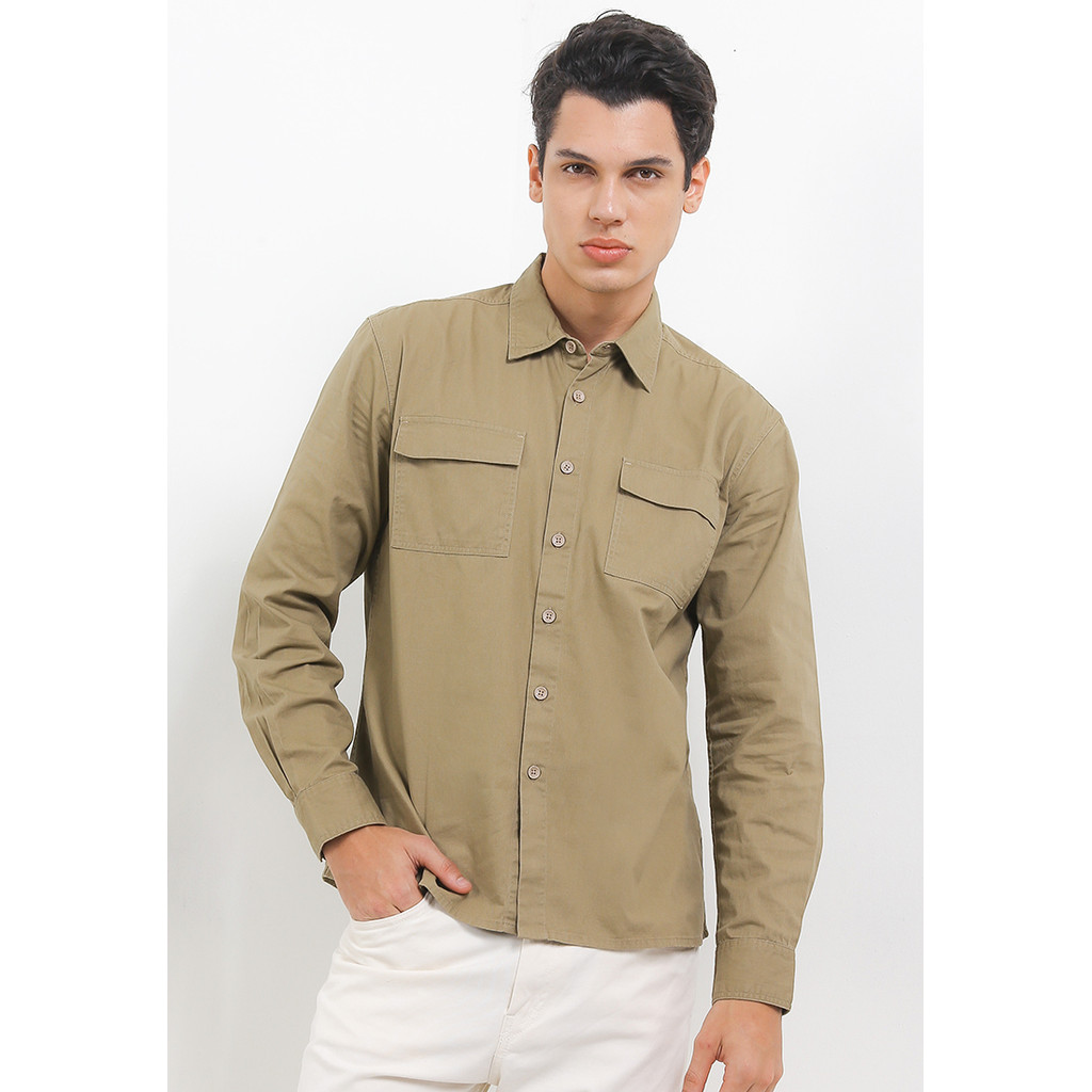 X EIGHT Abner Shirts - kemeja pria lengan panjang