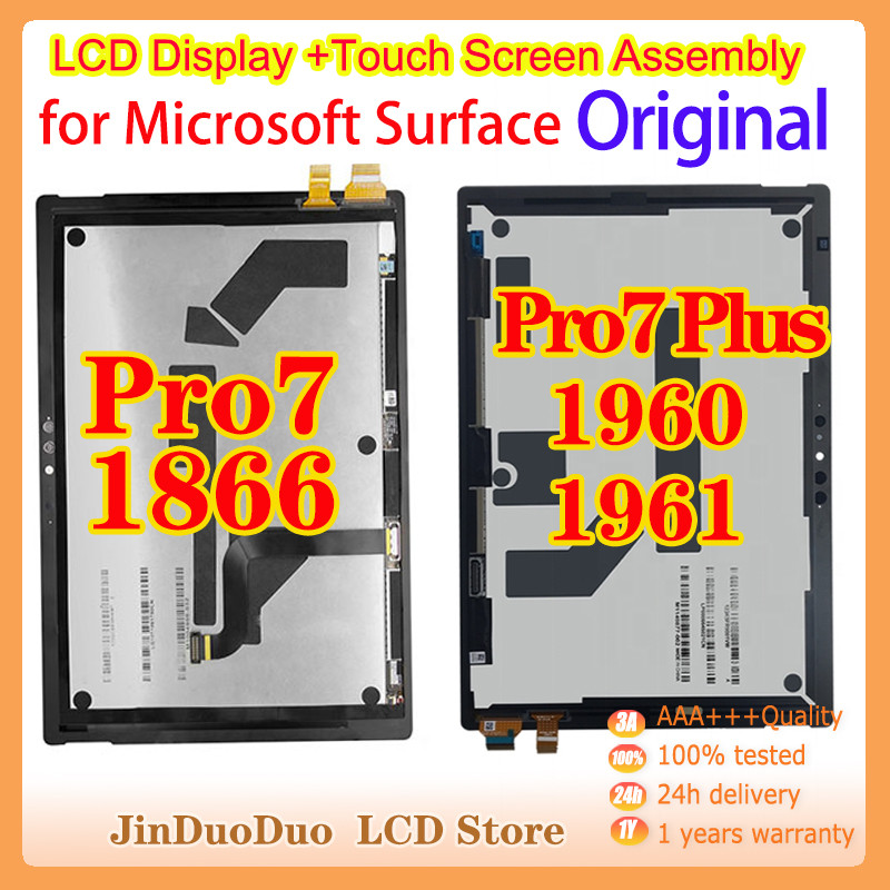 Original For Microsoft Surface Pro 7 Plus 1960 LCD Display Touch Screen Digitizer For Microsoft Pro 