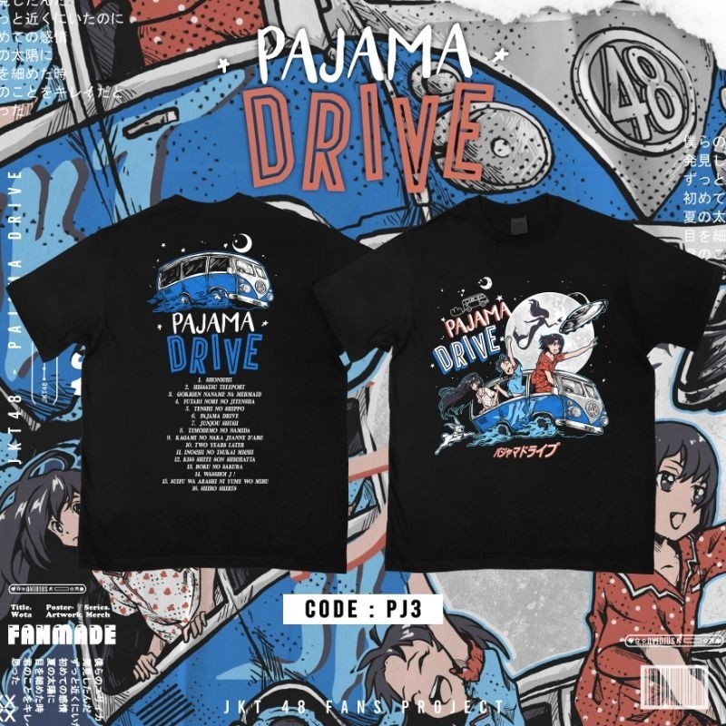 【TOP】kaos JKT48 "Pajama Drive" [Fanmade]
