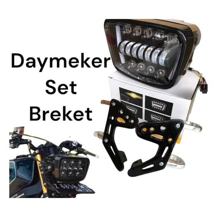 LAMPU OVAL SET BREKET HITAM PNP RX KING NINJA BYSON termurah