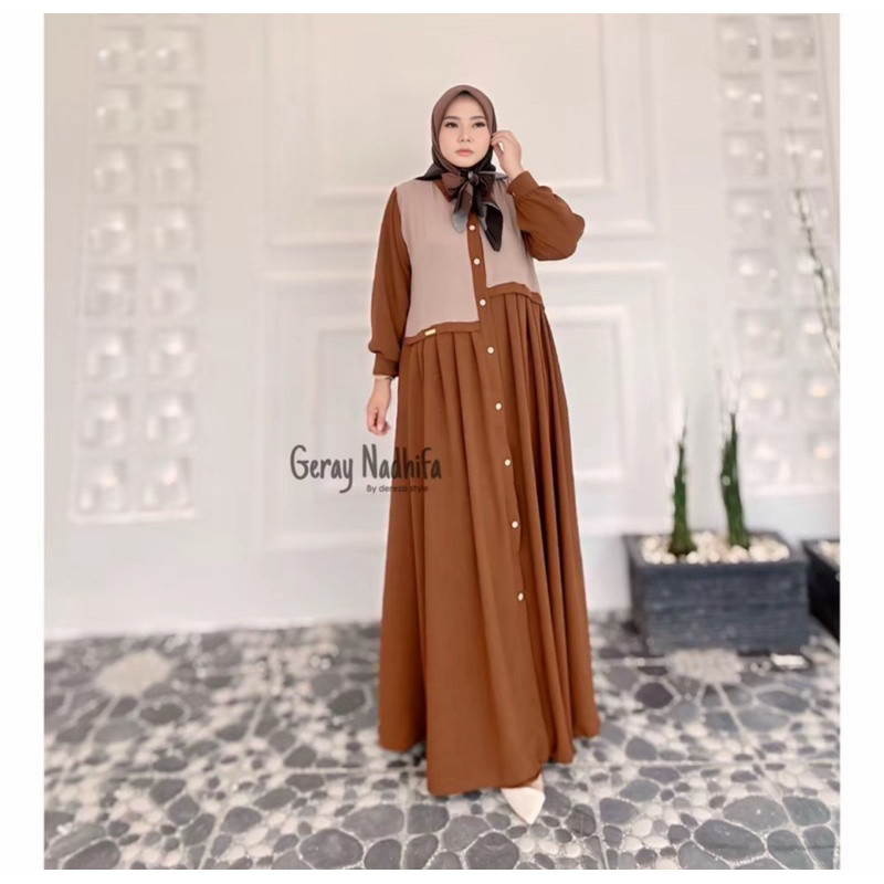 NADIVA DRESS MAXY CRINGKEL AIRFLOW GAMIS KOREAN STYLE GAMIS VEST