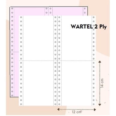 

kertas komputer / continuous forms 9½ : 2 x 11 : 2 COMPUTER FORMS RANGKAP 2 bagi 4
