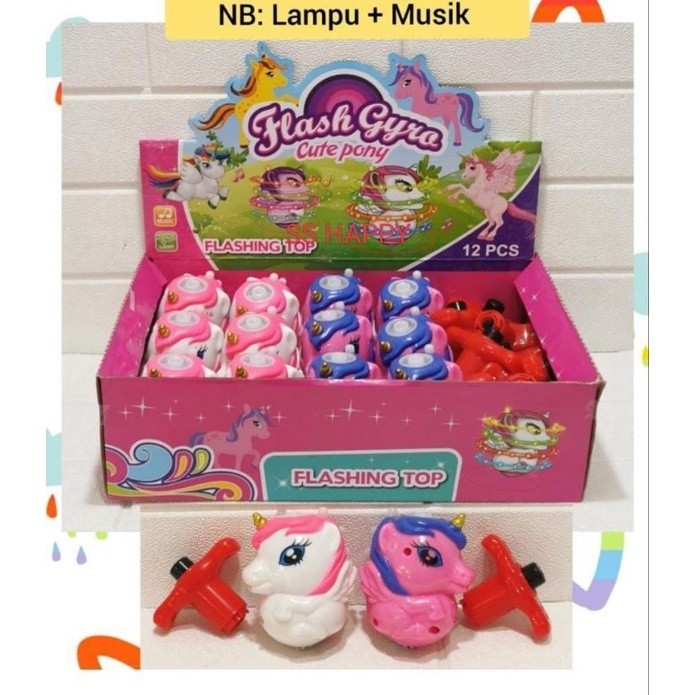 DalingshopGASING  Lampu LED & Musik karakter Gasing Musik LED