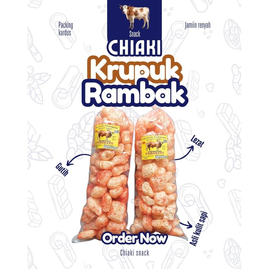 

COD Krupuk Rambak Kulit Sapi 250 gr - Siap Makan, Enak & Gurih Rambak Kulit Sapi 250gr Siap Makan - Gurih, Tanpa Pengawet