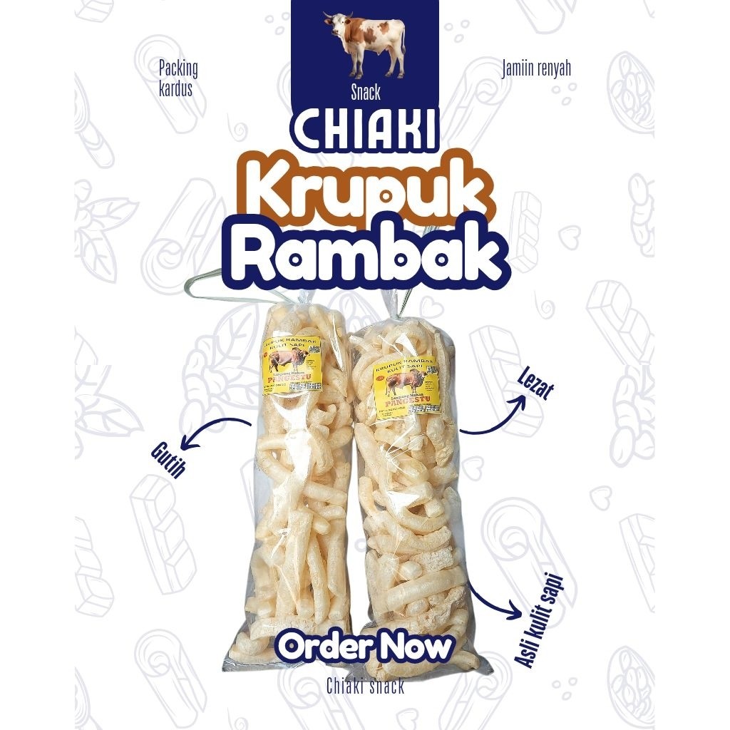

Krupuk Rambak Kulit Sapi 250gr – Renyah, Lezat, Halal Rambak Sapi 250gr – Krupuk Kulit Sapi Asli, Renyah & Gurih