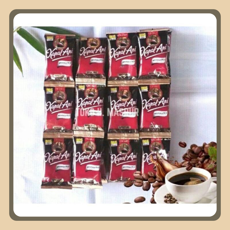 

(Perrenceng Isi 10) Kapal Api Mini 6G// Bubuk Kapal Api Saset Per Renceng