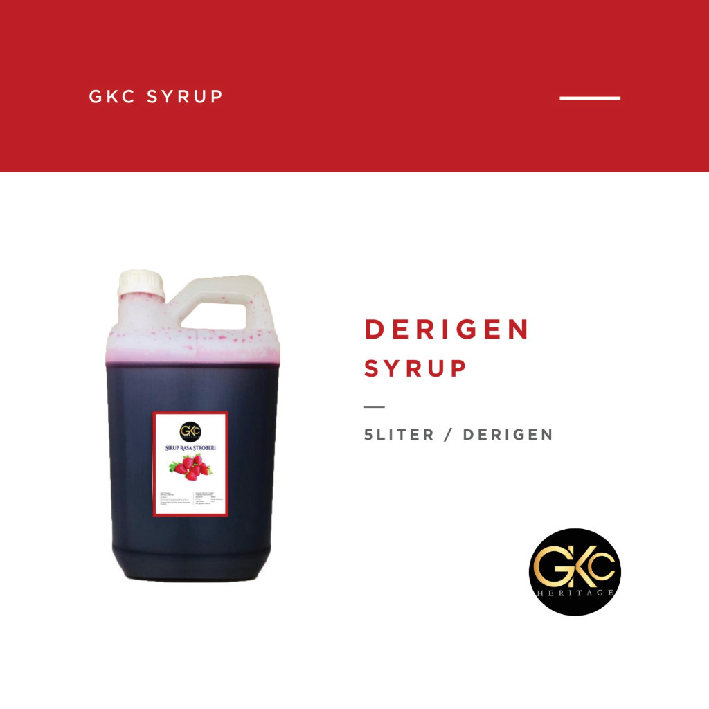 

GKC Heritage Sirup Cair Konsentrat Minuman Semua Varian HALAL 5 L All Variant Syrup