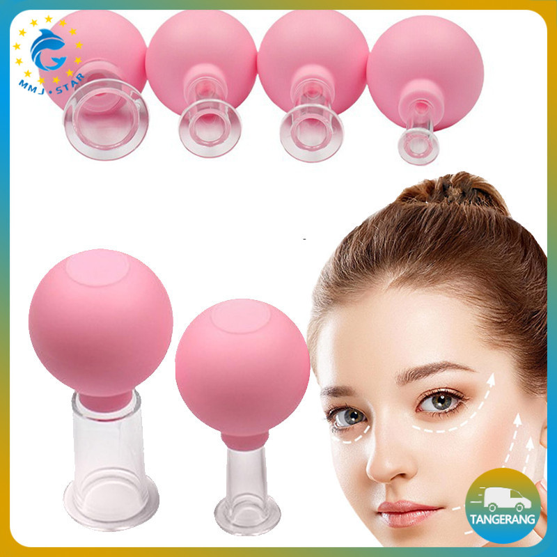 Alat Facial Cupping Kaca Bekam Wajah Vakum Profesional Atasi Jerawat Kerutan Tanpa Suntik