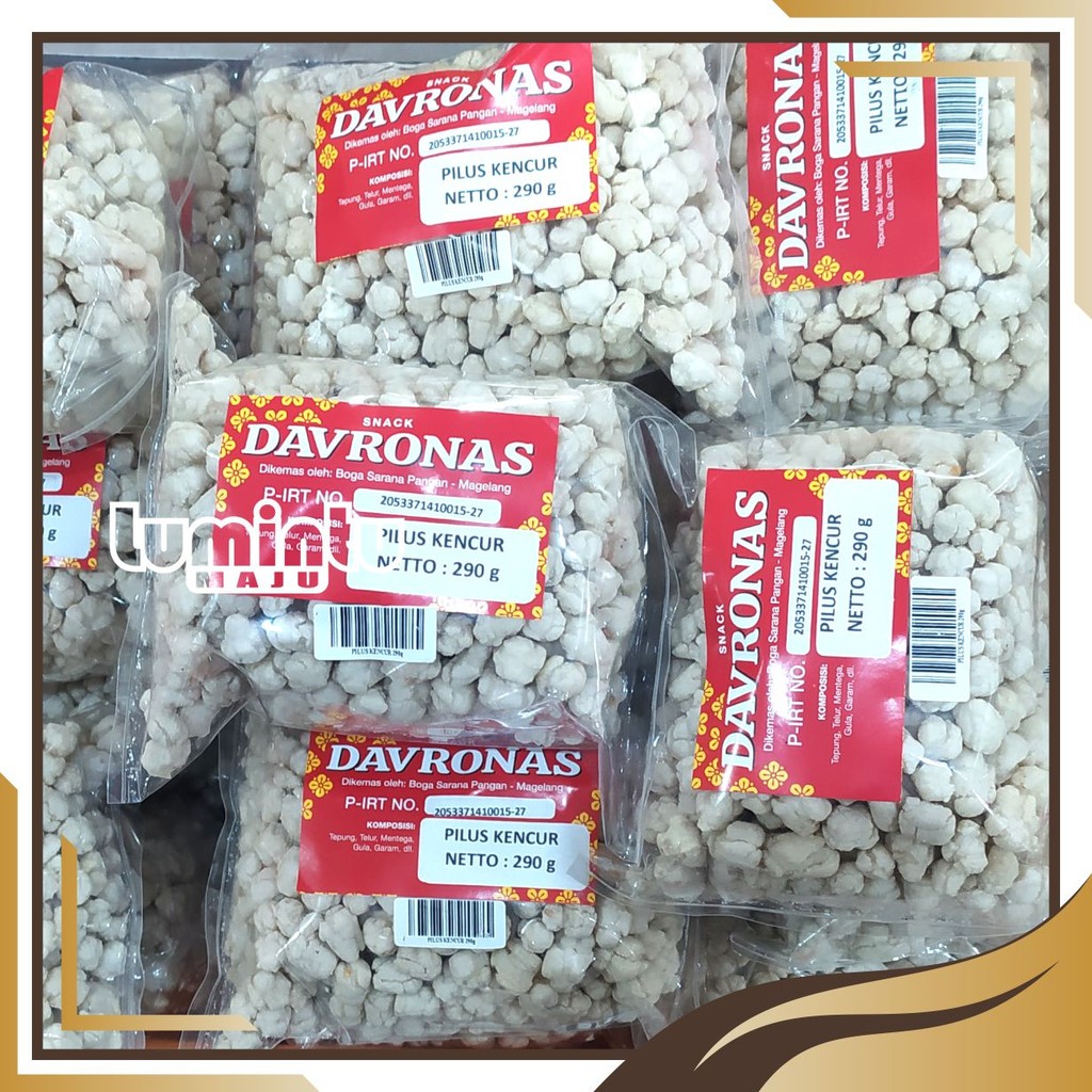 PILUS KENCUR 290 gr DAVRONAS / camilan, snack dan oleh-oleh khas Magelang