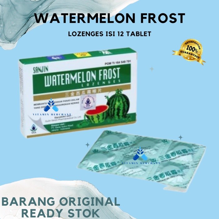 

SANJIN WATERMELON FROST LOZENGES 1 BOX / PANAS DALAM / TENGGOROKAN - vm2