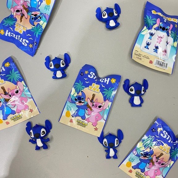 

Disney Stitch Eraser 32pcs Kawaii Student Stationery Cartoon 3d Blind Bag Pencil Eraser Cleaning Tools Cute School Gifts